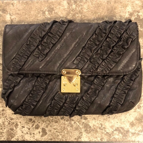 Danielle Nicole Brooke Ruffle Clutch - Picture 1 of 11